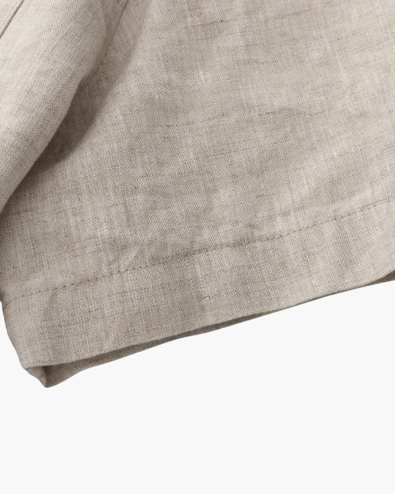 Chemise en lin à manches courtes
